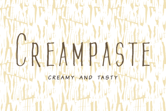 Creampaste: A Creamy Font for Creative Design