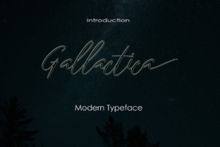 Gallactica: A Modern Script Font