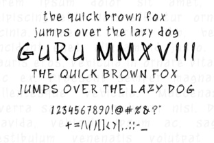 GuRu MMXVIII: A Fun Font for Business