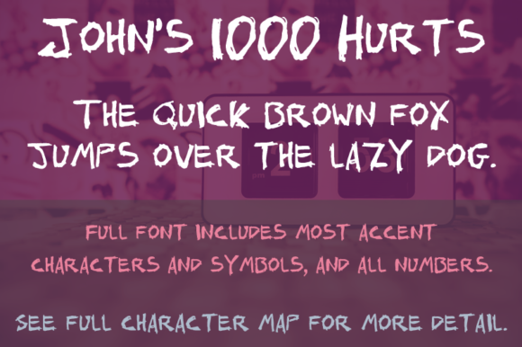 John’s 1000 Hurts: A Handwritten Font for Editorial Soul