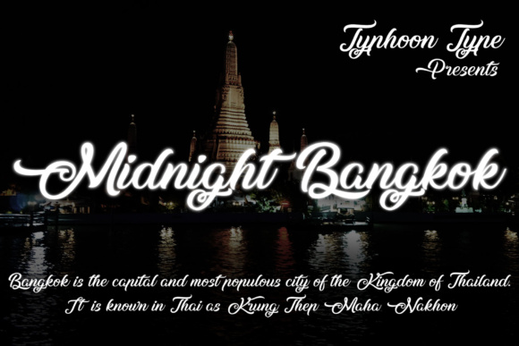 Midnight Bangkok Font for Creative Projects