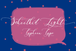 Schoolkid Light Font: Elegant Script for Editorial Design