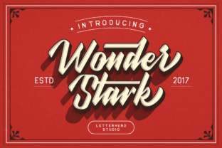Wonder Stark: A Bold Script Font for Makers